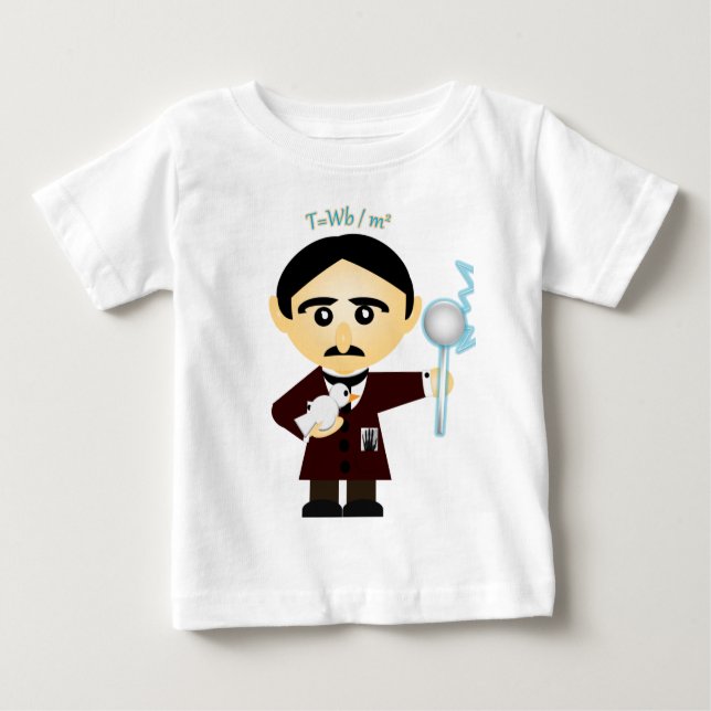 T-shirt Pour Bébé Tesla (Devant)