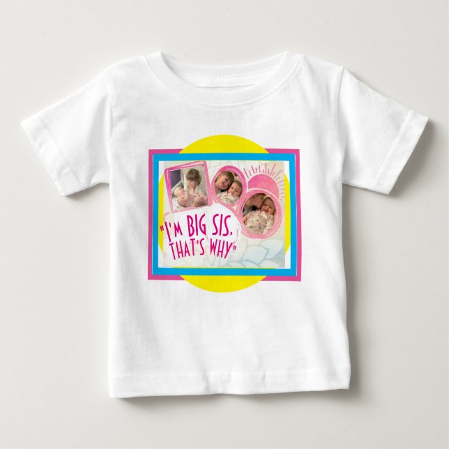 T-shirt Pour Bébé Tête brillante ensoleillée pour le plaisir estival (Devant)