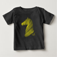 Tête de Cheval Abstrait – Tee-shirt d'Art en Ligne
