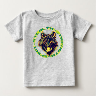 T-shirt Pour Bébé tête de loup