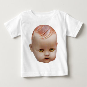 T-shirt Pour Bébé Tête de poupée Déplaisante