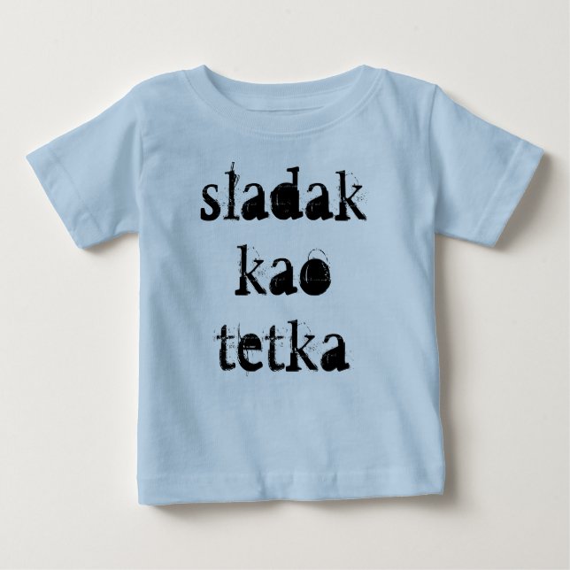 T-shirt Pour Bébé Tetka de kao de Sladak (Devant)