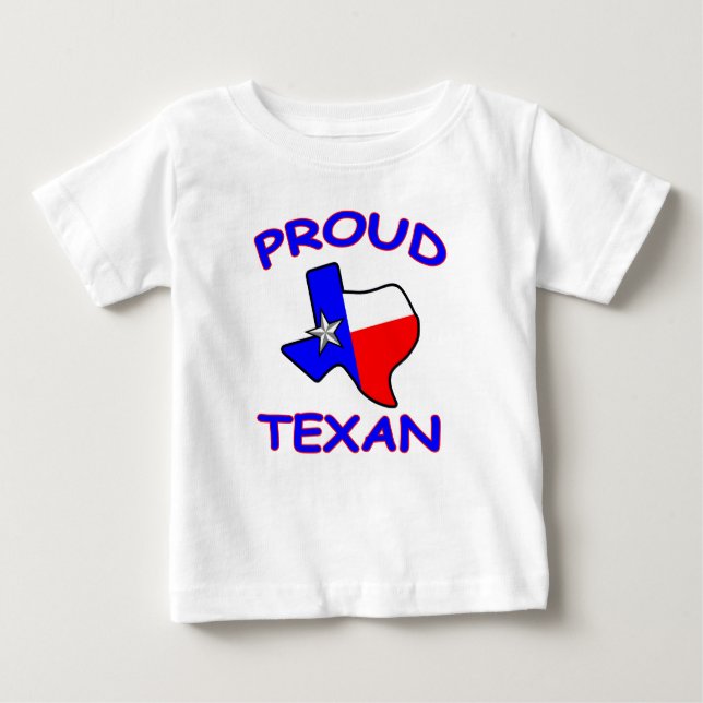 T-shirt Pour Bébé Texan fier de bébé du Texas (Devant)