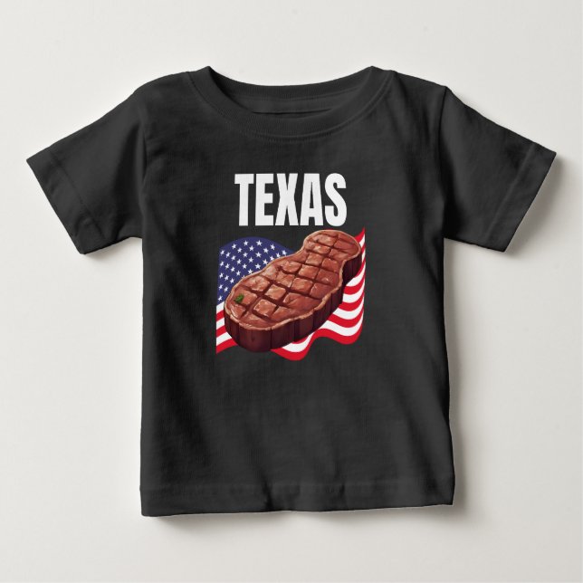 T-shirt Pour Bébé Texas Baby Fine Jersey Dark (Devant)