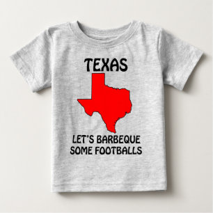 T-shirt Pour Bébé Texas - Faisons griller des ballons de football