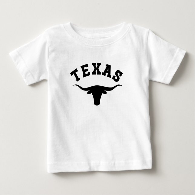 T-shirt Pour Bébé Texas Longhorn Austin Dallas (Devant)