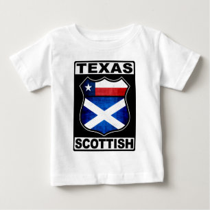T-shirt Pour Bébé Texas Scottish American