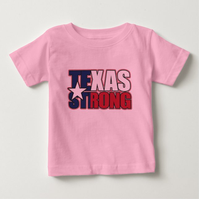 T-shirt Pour Bébé Texas-Strong (Devant)