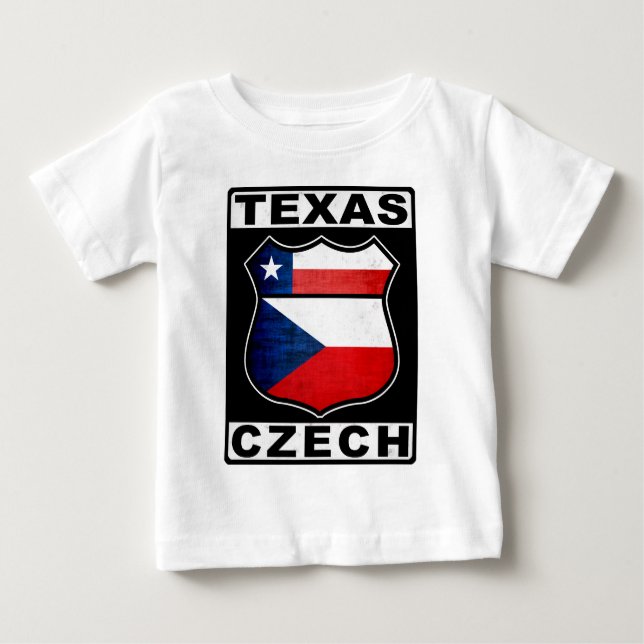 T-shirt Pour Bébé Texas Tchèque (Devant)