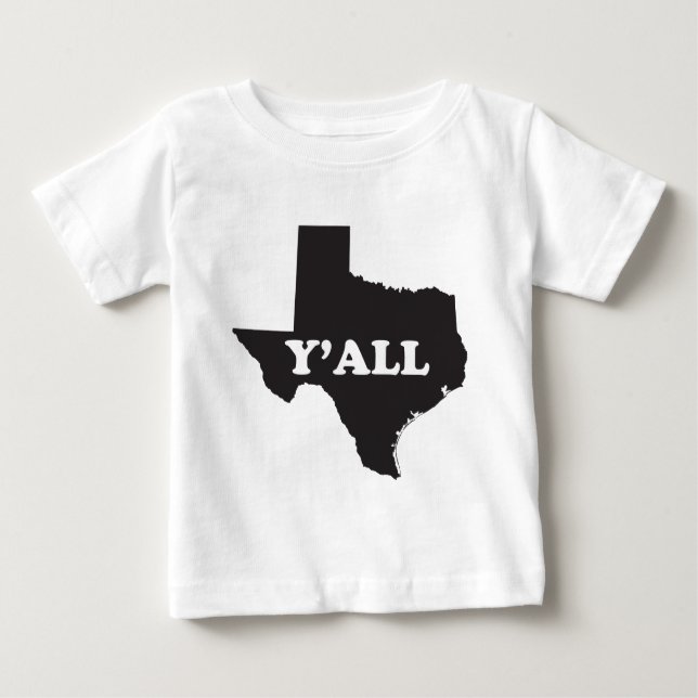 T-shirt Pour Bébé Texas Yall (Devant)