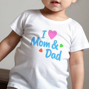 T-shirt Pour Bébé Texte coloré sur le T-shrit bébé   DP7Art