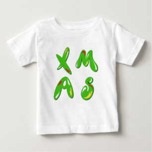 T-shirt Pour Bébé Texte de la bulle de Noël
