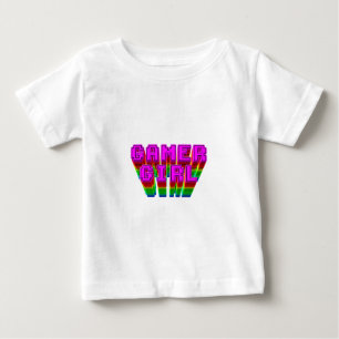 T-shirt Pour Bébé Texte de la fille du joueur