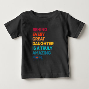 T-shirt Pour Bébé Texte d'expression de conception mignonne pour la