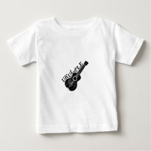 T-shirt Pour Bébé Texte Et Image Ukulele