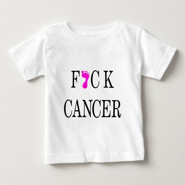 T-shirt Pour Bébé texte mou de cancer de f*ck (Devant)