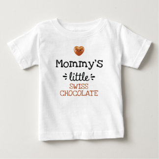T-shirt Pour Bébé [Texte] Petit chocolat suisse