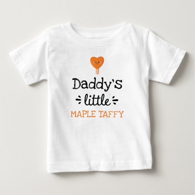 T-shirt Pour Bébé [Texte] Petite Taffy d'érable (Devant)
