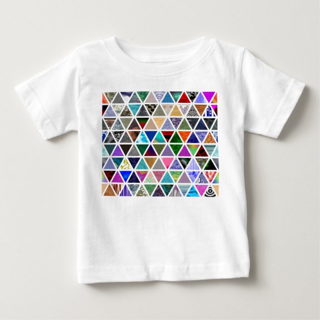 T-shirt Pour Bébé Textures triangulaires (Devant)