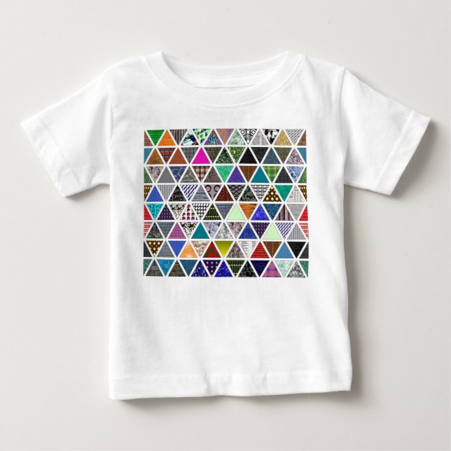 T-shirt Pour Bébé Textures triangulaires 02 (Devant)