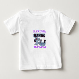 T-shirt Pour Bébé TGIF Hakuna Matata mains off Boo Drôle Visage