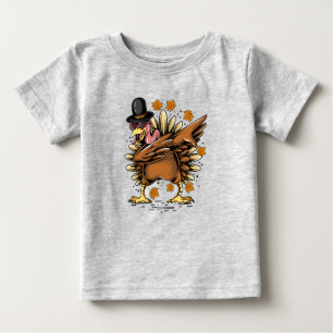 T-shirt Pour Bébé Thanksgiving Day Turkey Dancing Style Dabing