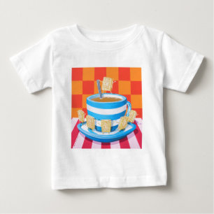 T-shirt Pour Bébé Thé crème de crème anglaise