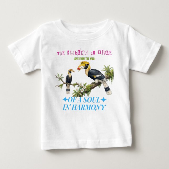 T-shirt Pour Bébé “The Emblem of True Love from the Wild.” (Devant)