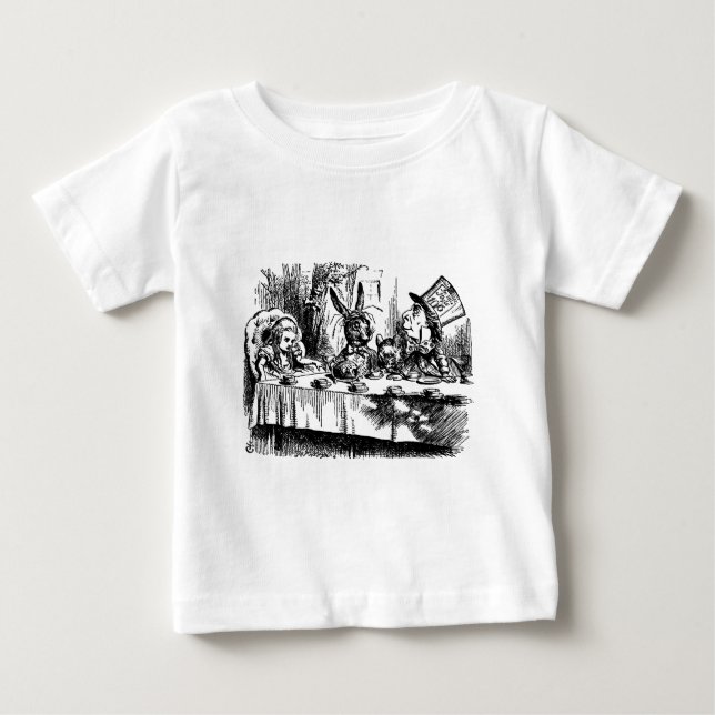 T-shirt Pour Bébé Thé fou (Devant)