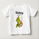 T-shirt Pour Bébé The Grinch Chalkboard Birthday Boy<br><div class="desc">Découvrez cette chemise d'anniversaire Dr Suess Grinch amusante.</div>