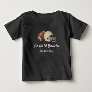 T-shirt Pour Bébé Thème de football personnalisé Anniversaire premiè