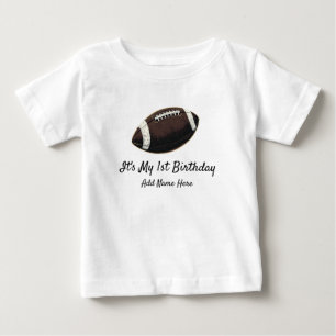 T-shirt Pour Bébé Thème Football Personnalisé Premier Anniversaire 1