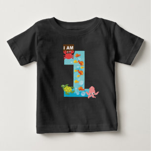 T-shirt Pour Bébé thème océanique Premier anniversaire