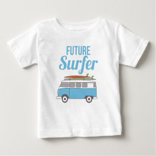 T-shirt Pour Bébé Thème Surf rétro Kombi