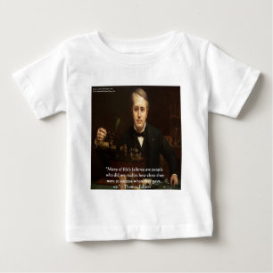 T-shirt Pour Bébé Thomas Edison "B4 Succès" Citation de sagesse Cade
