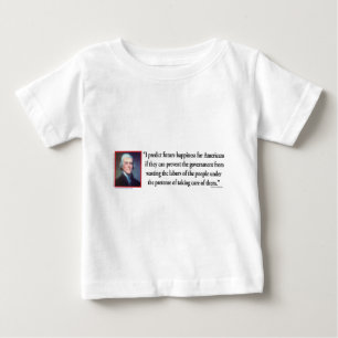 T-shirt Pour Bébé Thomas Jefferson sur le bonheur américain