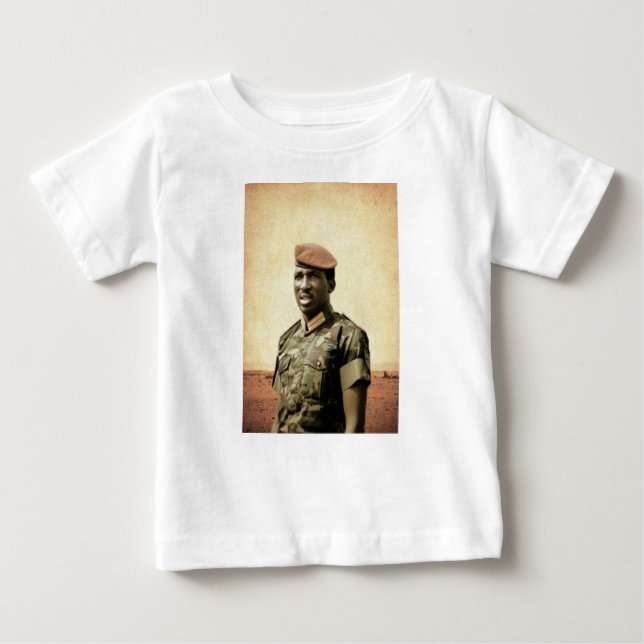 T-shirt Pour Bébé Thomas Sankara - Burkina Faso - président africain (Devant)