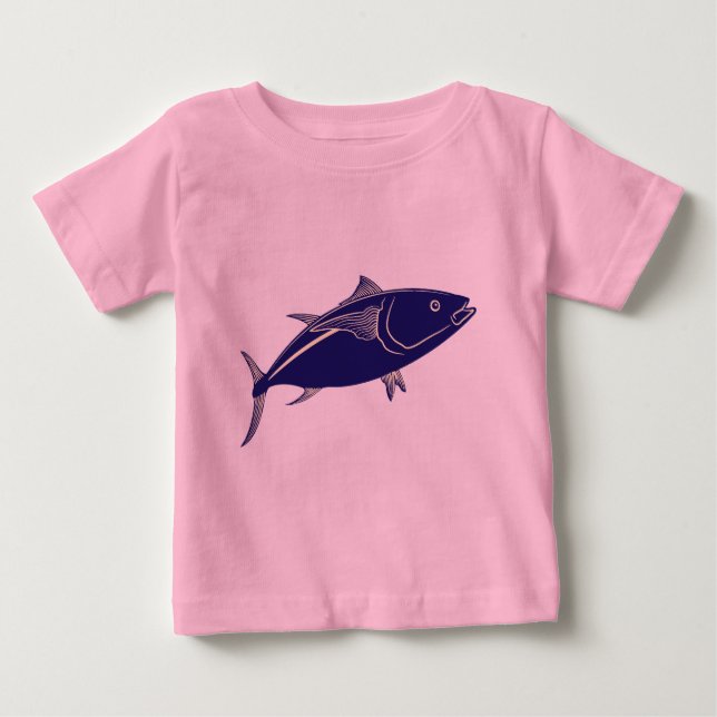 T-shirt Pour Bébé Thon rouge (Devant)