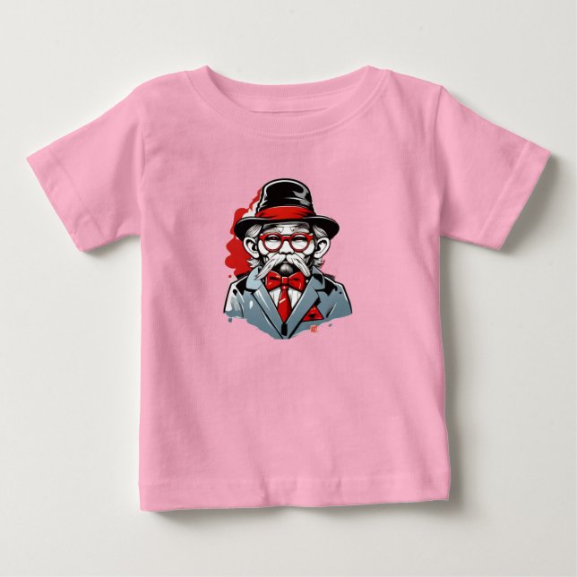 T-shirt Pour Bébé Threads de fusion urbaine : Keith Haring x Bape ja (Devant)