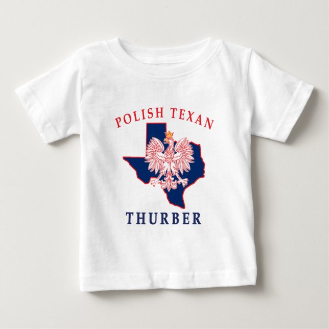 T-shirt Pour Bébé Thurber polonais Texan (Devant)