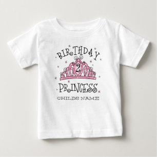 T-shirt Pour Bébé Tiara Princess 2e anniversaire T-Shir... - Customi
