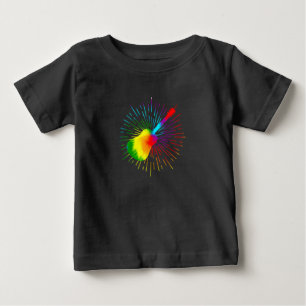 T-shirt Pour Bébé Tie Dye Guitare Design Guitariste coloré