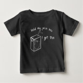 T-shirt Pour Bébé Tiens ma boîte à jus J'ai ça (Devant)
