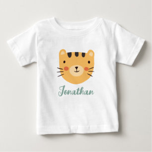 T-shirt Pour Bébé Tiger Baby Cute Nom personnalisé