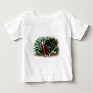 T-shirt Pour Bébé Tiges et feuille frais de rhubarbe