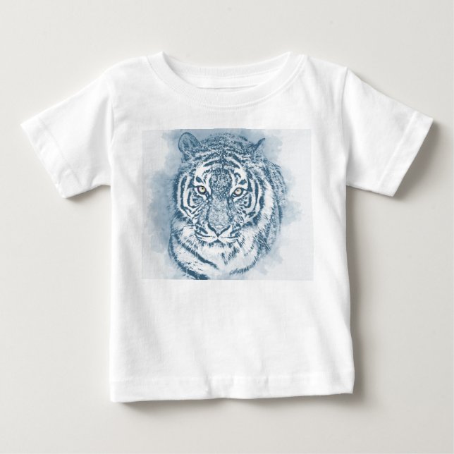 T-shirt Pour Bébé tigre (Devant)