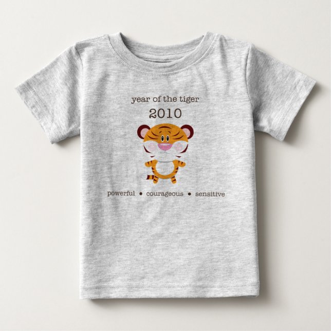 T-shirt Pour Bébé Tigre 1 (Devant)