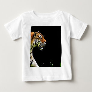 T-shirt Pour Bébé Tigre approchant - Oeuvres d'art d'animaux sauvage
