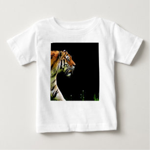 T-shirt Pour Bébé Tigre approchant - Oeuvres d'art d'animaux sauvage