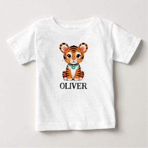 T-shirt Pour Bébé Tigre bébé mignon personnalisé